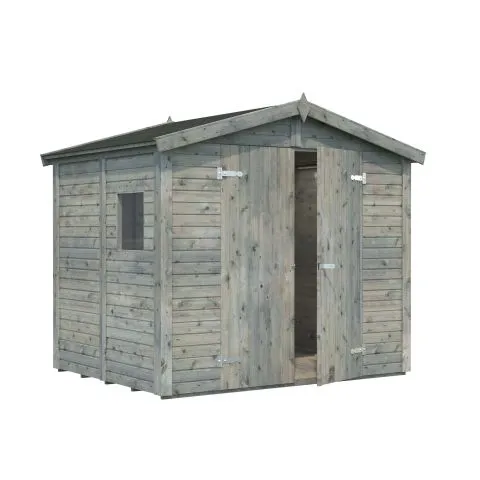 Dan Palmako Förråd 4,6 m²/inv. 4,5 m², grå impregnerad Premium